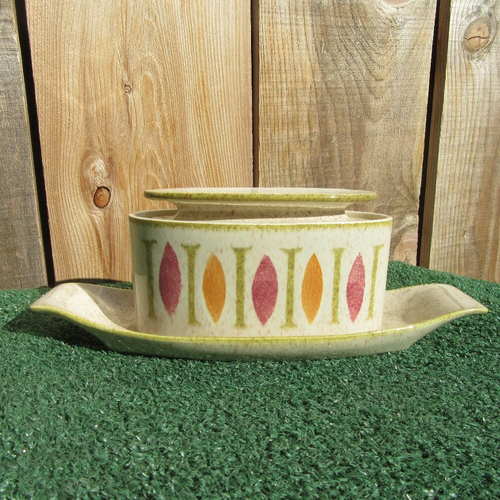 Rare Vintage Red Wing Pottery PEPE Gravy Boat Dish